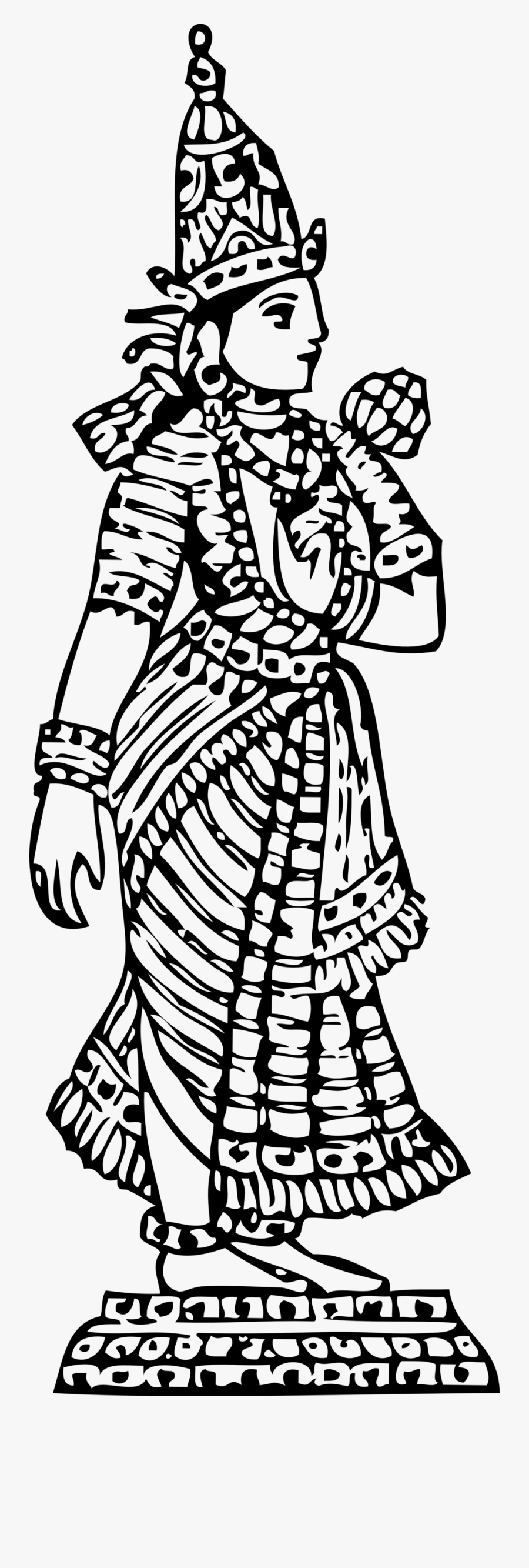Anu Clipart Standing Lakshmi, Transparent Clipart