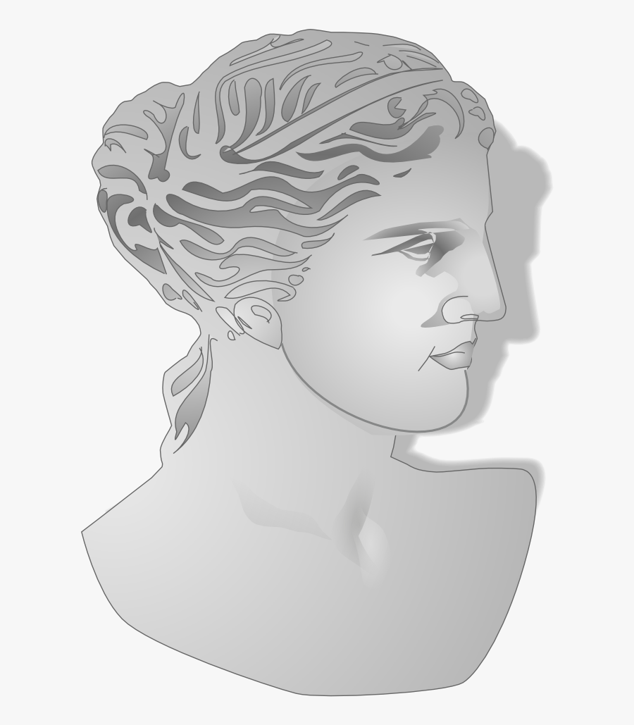 Aphrodite, Bust, Greek, Goddess, Love, Beauty, Transparent Clipart