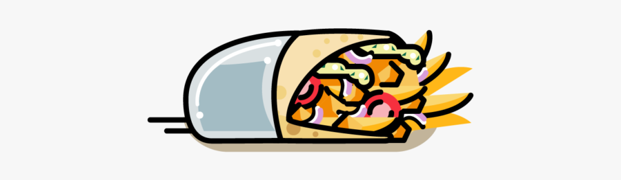 Gyros Pita Chicken - Gyros Clipart, Transparent Clipart