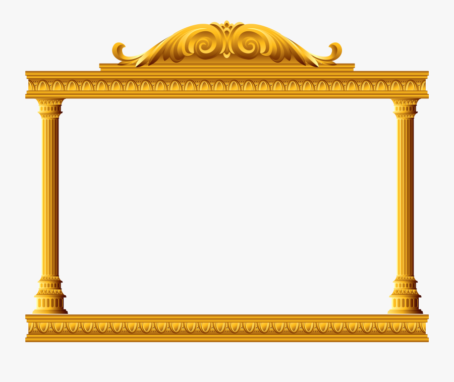 Column Clipart Gold - Frame Theatre, Transparent Clipart