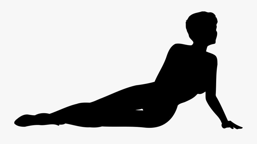 Standing,hip,silhouette - Woman Lying Down Silhouette, Transparent Clipart