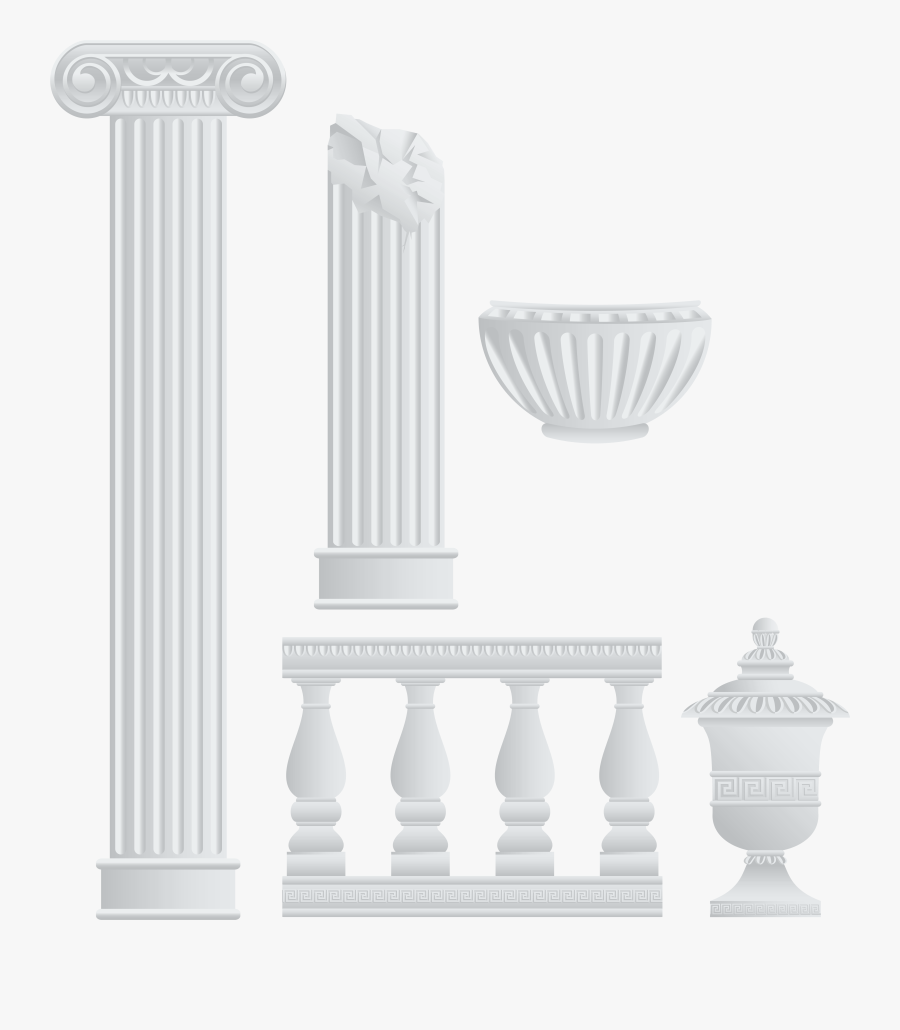 Roman Architecture, Transparent Clipart