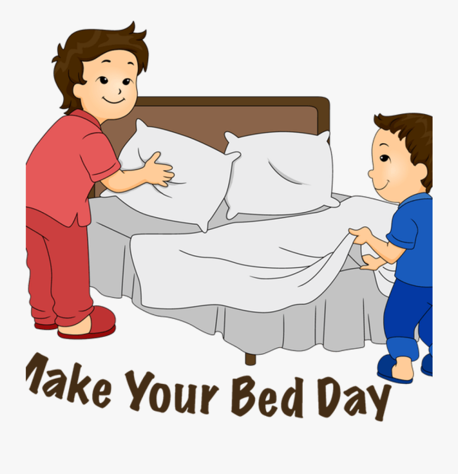Transparent Person Lying Down Png - Making The Bed Cartoon, Transparent Clipart