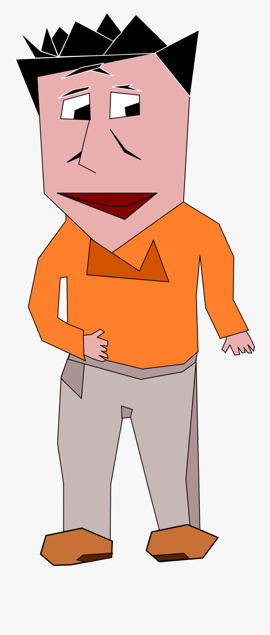 Transparent Man Lying Down Clipart - Cartoon, Transparent Clipart