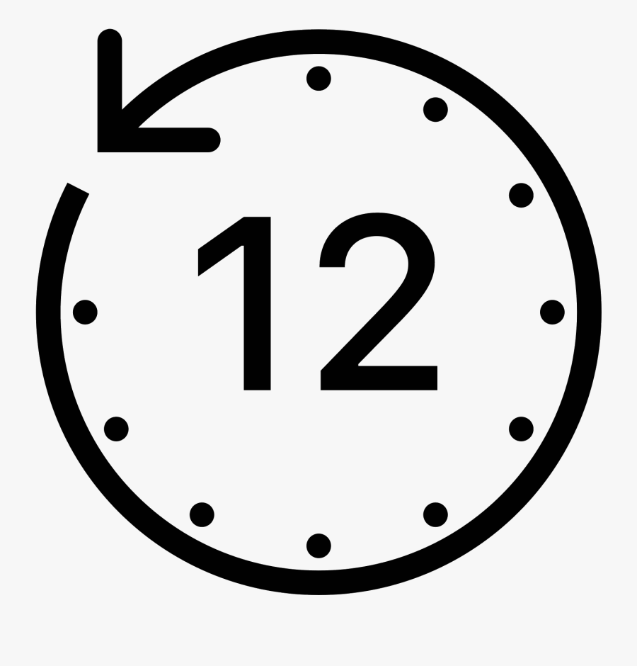 Picture Transparent Clock Svg Round - 48 Hours Clock Icon, Transparent Clipart
