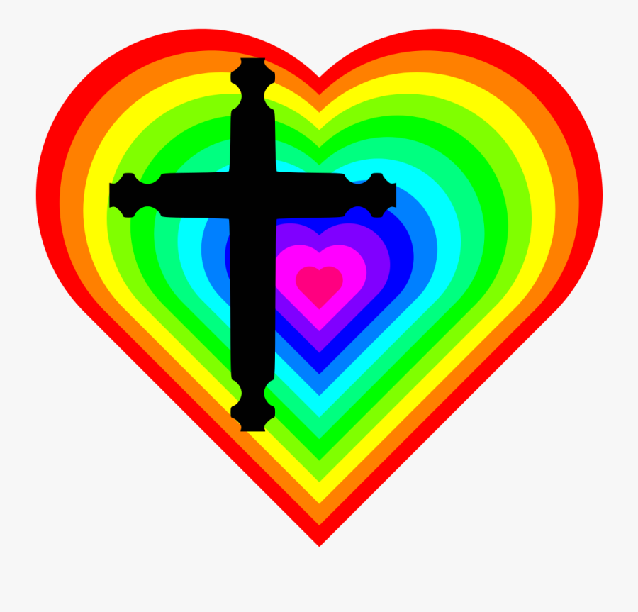 Clipart Heart Rainbow Heart - Imagens De Coração Colorido, Transparent Clipart