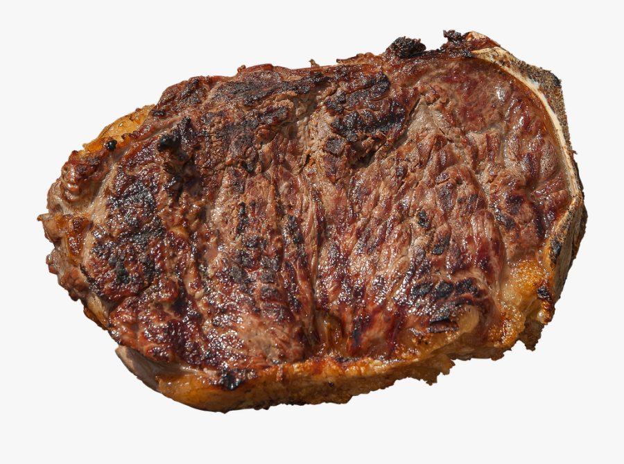 Grilled Meat Up Close, Transparent Clipart