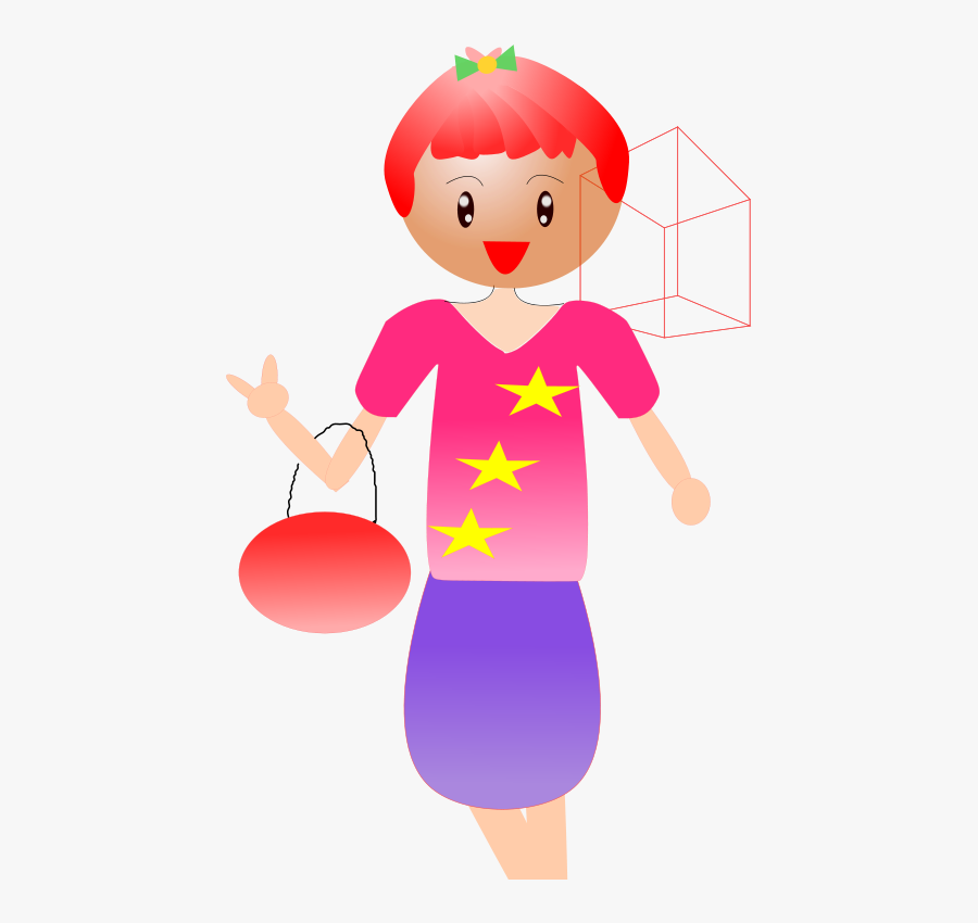 Art,play,girl - Cartoon, Transparent Clipart