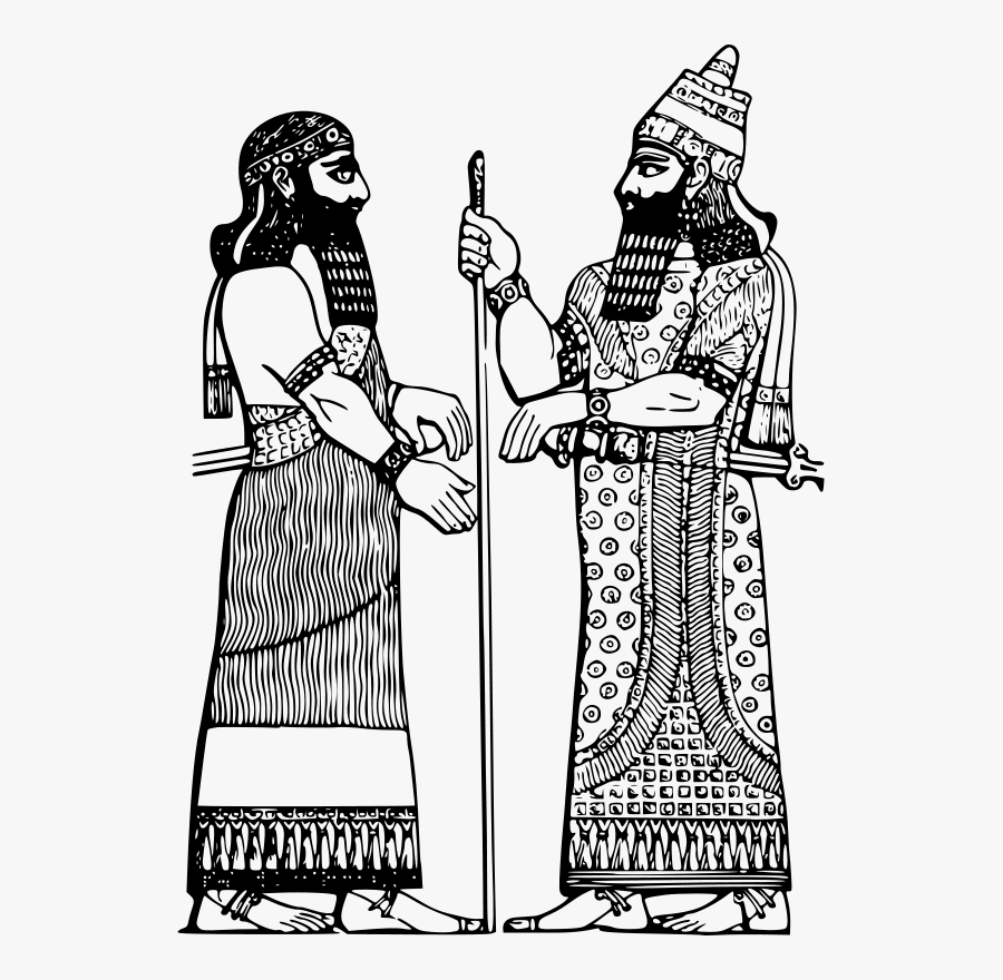 Assyrian King - King And Minister Png, Transparent Clipart