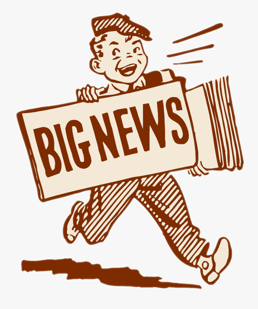 News Clipart Exciting News - Big News, Transparent Clipart