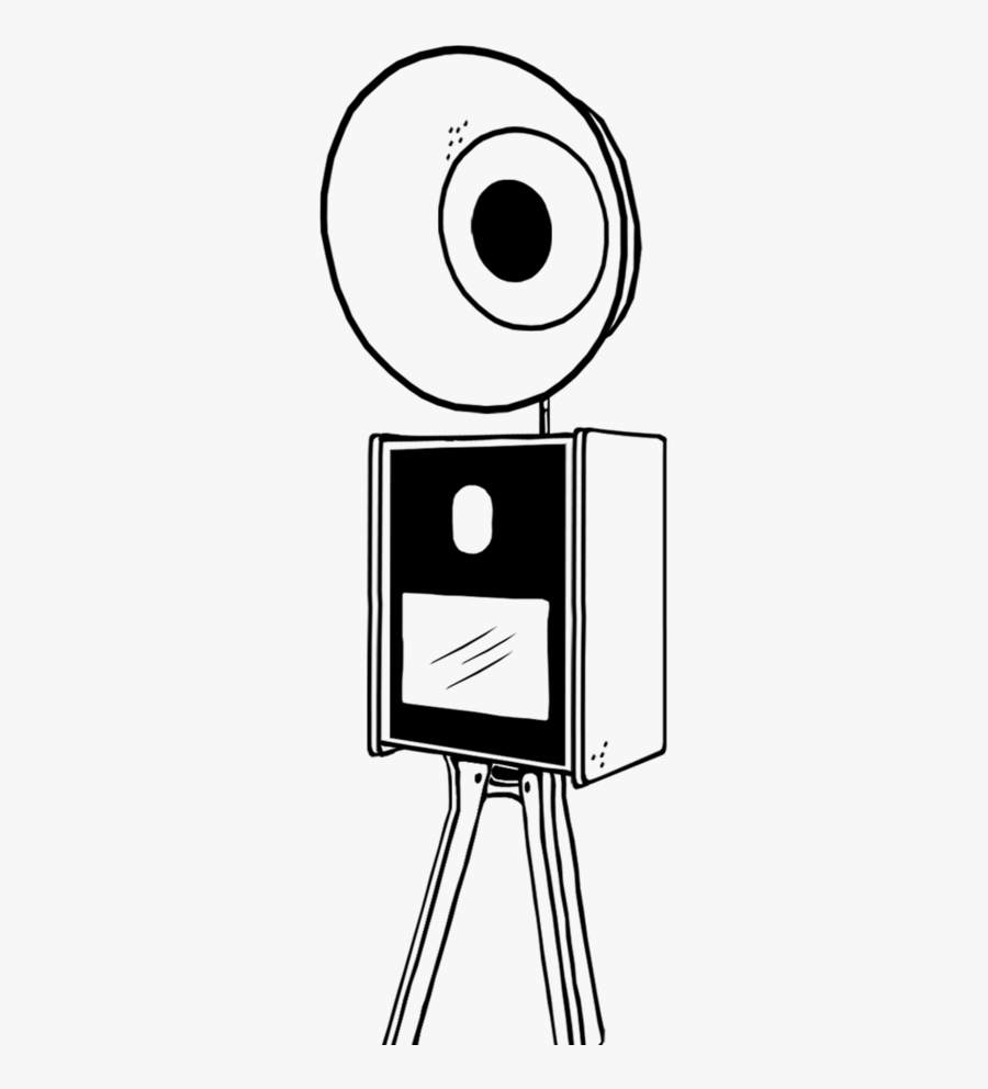 Outline Black Open, Transparent Clipart