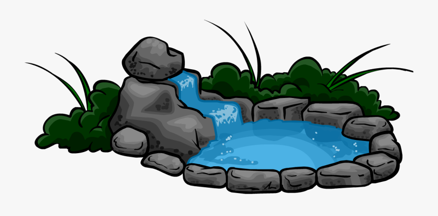 Club Penguin Koi Pond, Transparent Clipart