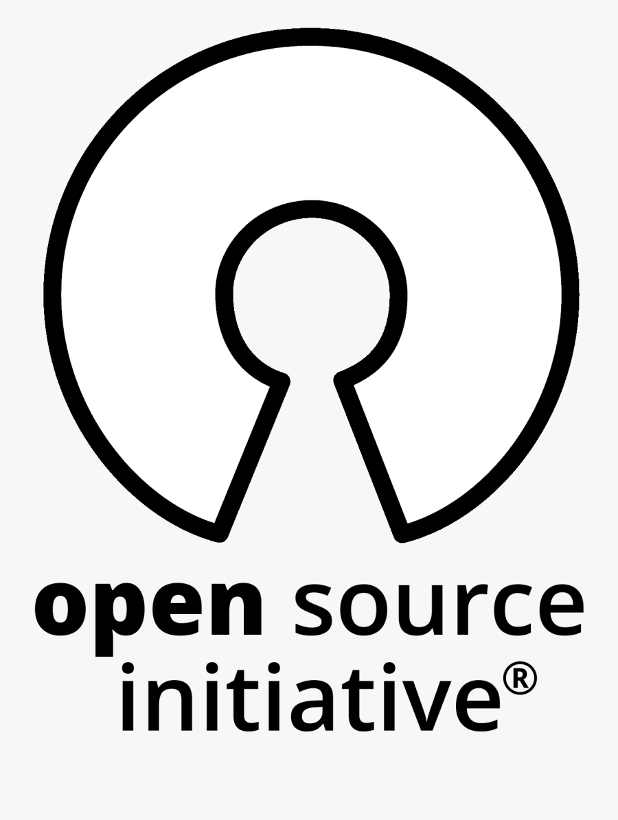 For Use On Light Backgrounds - Open Source Logo White, Transparent Clipart