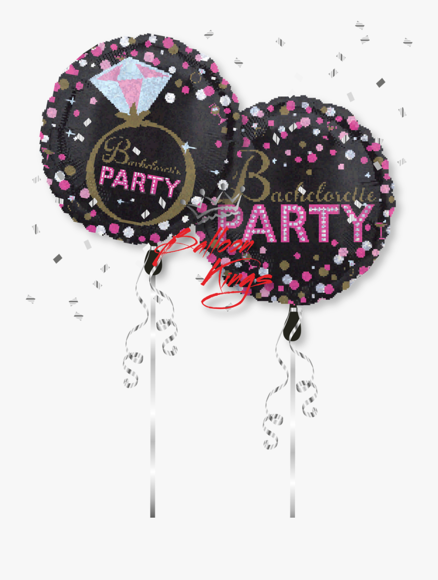 Transparent Bachelorette Png - Ring Balloons Anagram Foil, Transparent Clipart