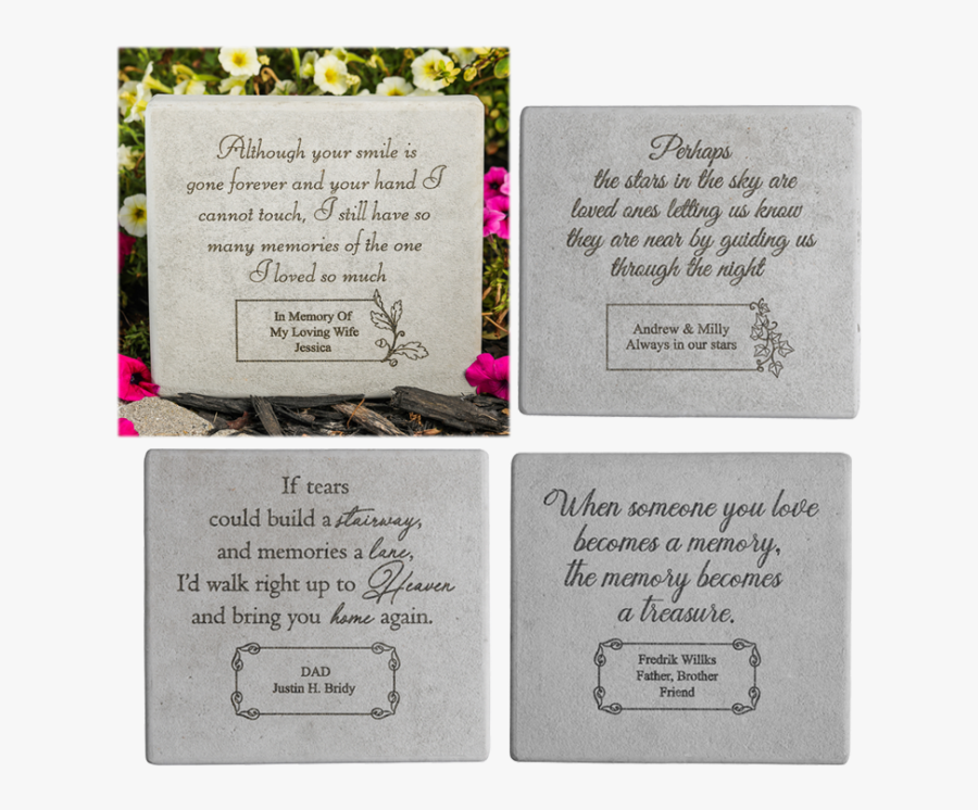 Personalized Memorial Stone Made Of Fused Glass - Paper, Transparent Clipart