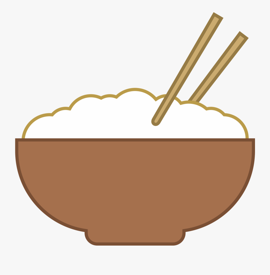 Bowl Of Rice Vector Png, Transparent Clipart