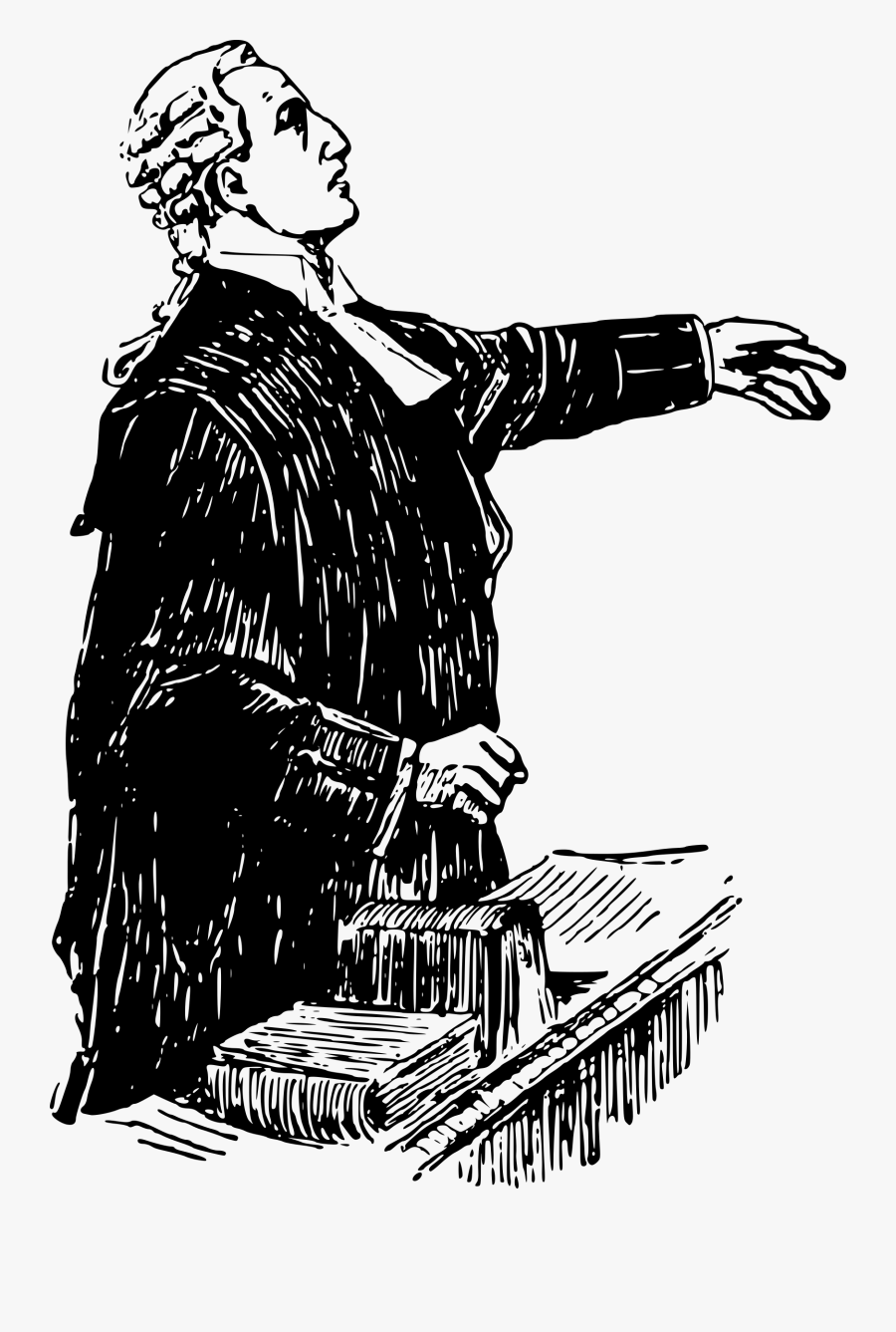 Lawyer Black And White Clipart, Transparent Clipart