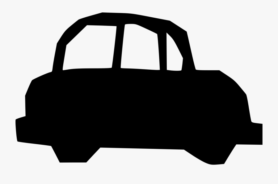 Silhouette,monochrome Photography,car - Car, Transparent Clipart