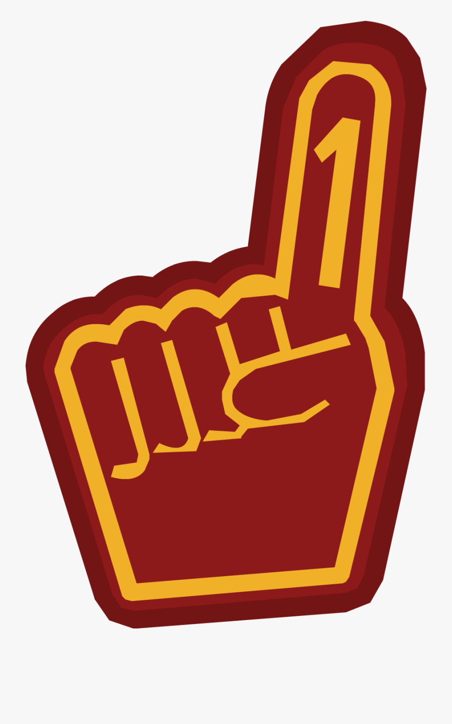 Fingers Clipart Number One - Number One Glove Png, Transparent Clipart