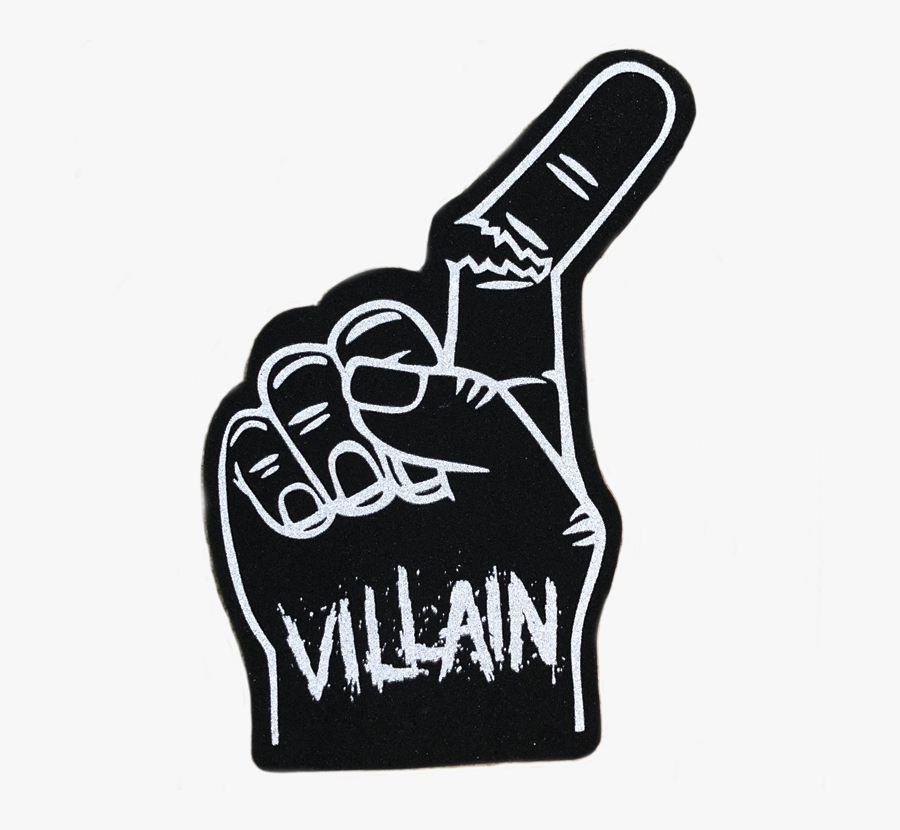 Marty "villain - Foam Finger, Transparent Clipart