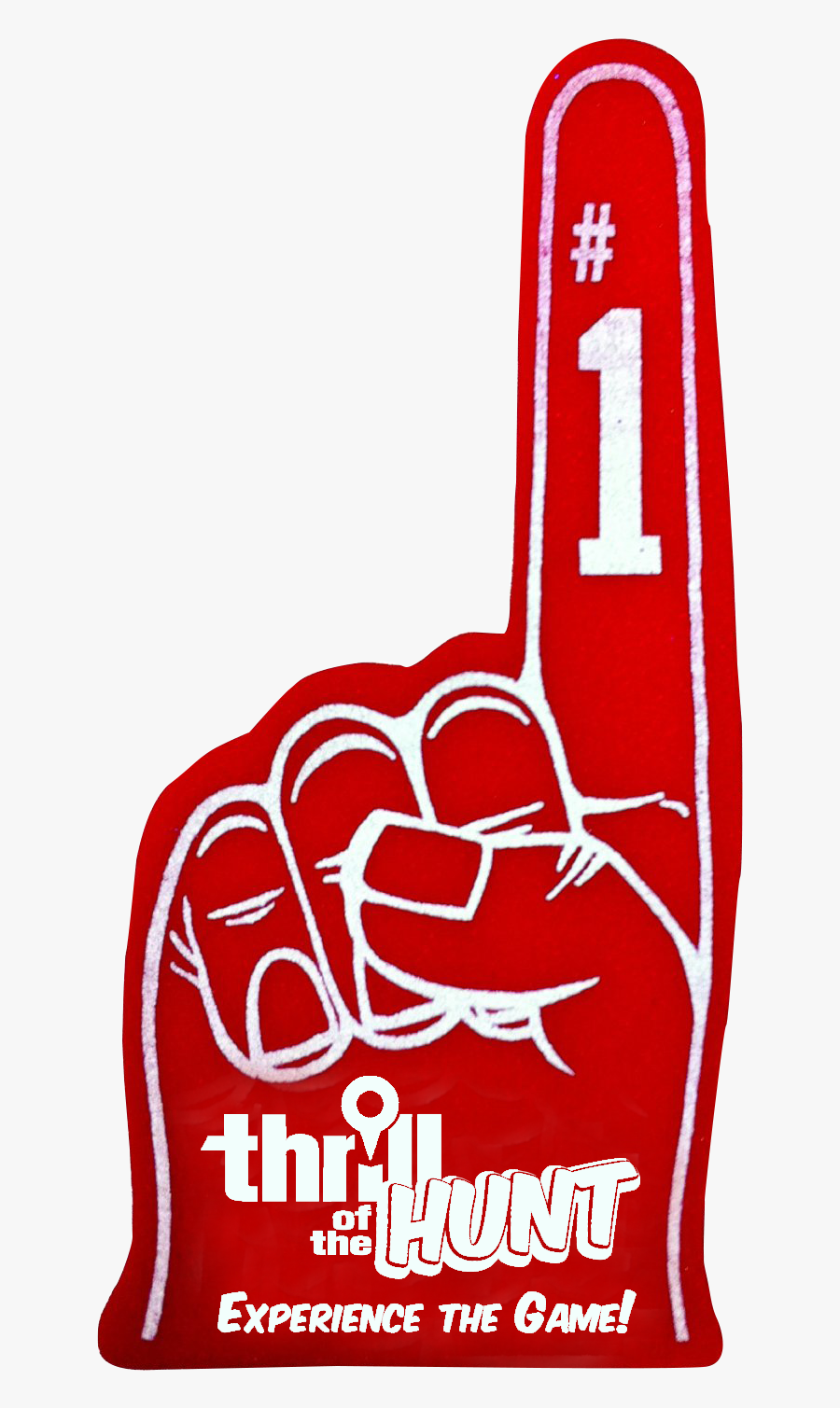 #1 Foam Finger, Transparent Clipart