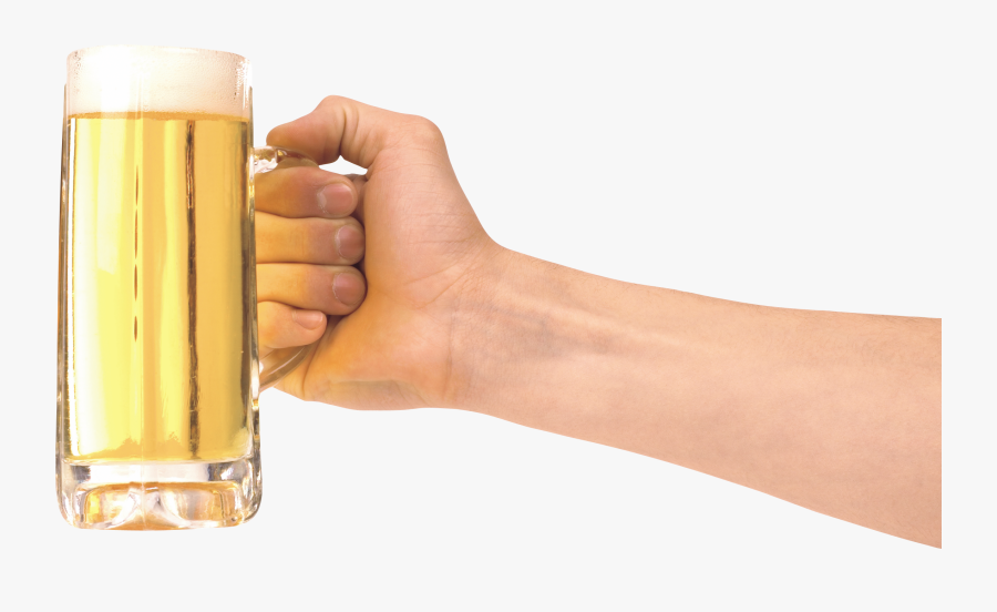 One Clipart Foam Finger - Hand Holding Beer Transparent, Transparent Clipart