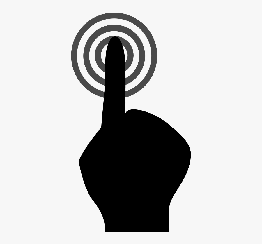 Transparent Foam Finger Clipart - Touch Clipart Png, Transparent Clipart