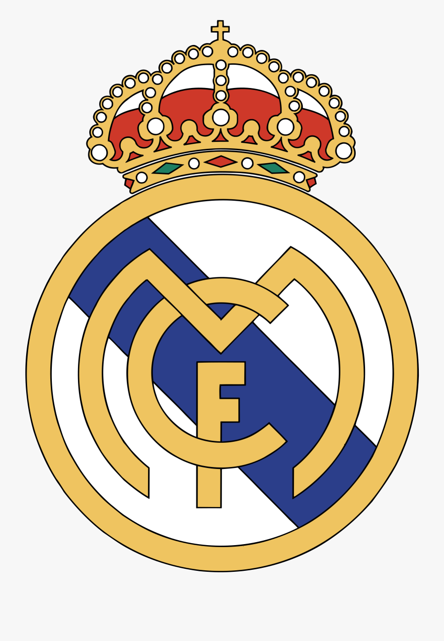 Clip Art C F Transparent Svg - Logo Real Madrid Eps, Transparent Clipart