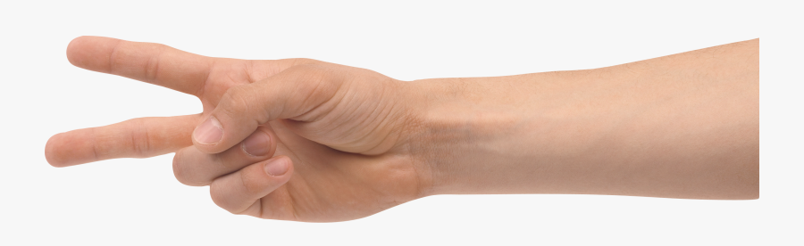 Transparent Hand Clipart Png - Two Fingers Up Png, Transparent Clipart