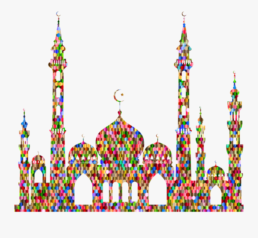 Place Of Worship,badshahi Mosque,sheikh Zayed Grand - Masjid Silhouette Png, Transparent Clipart