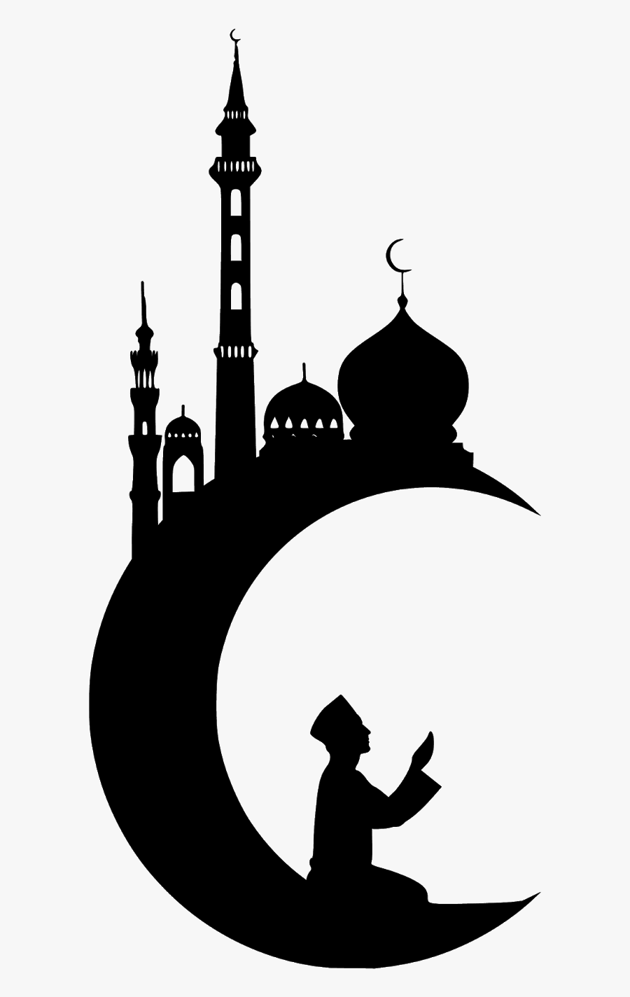 Ramadan Kareem Design Free Illustration - Eid Mubarak Masjid Png, Transparent Clipart