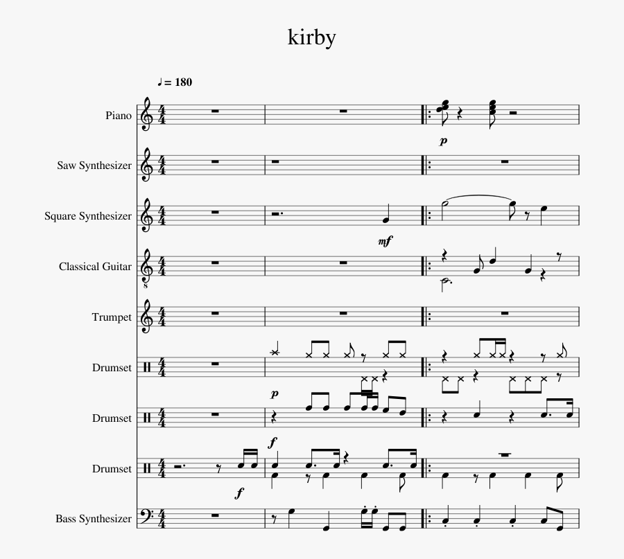 Transparent Over The Hill Png - Chocobo Theme Piano Duet Sheet Nobuo Uematsu, Transparent Clipart