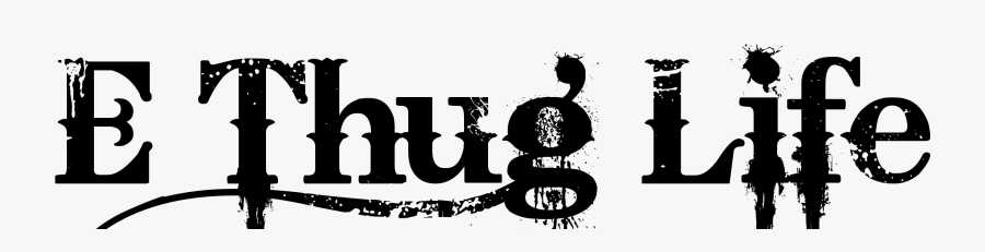 Thug Life Tattoo Design By Alessandro Bozzoni - Illustration, Transparent Clipart