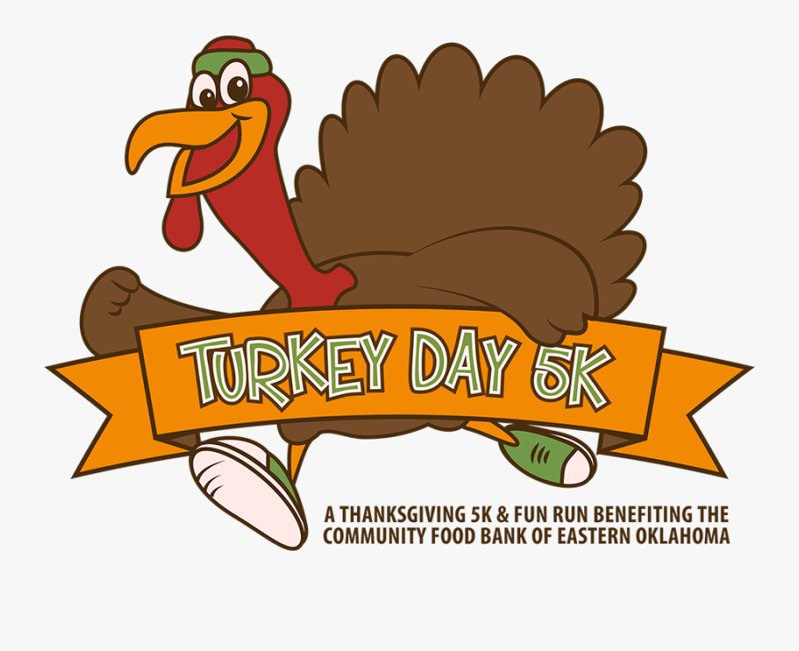 Turkey Day 5k - Cartoon, Transparent Clipart