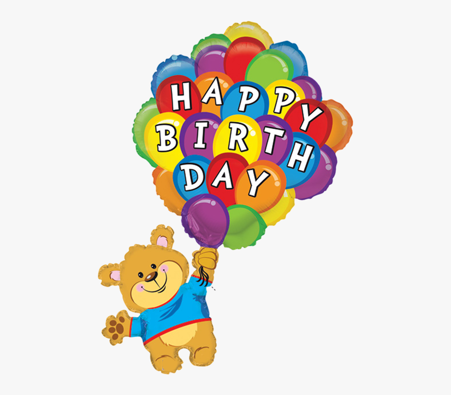 Happy Birthday Balloons Cartoon, Transparent Clipart