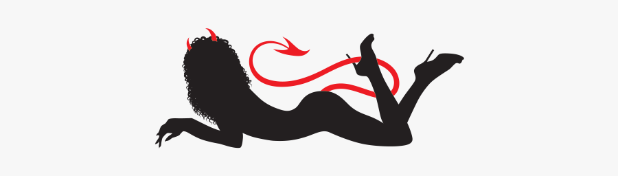 Printed Vinyl Sexy Evil - Devil Female Png, Transparent Clipart