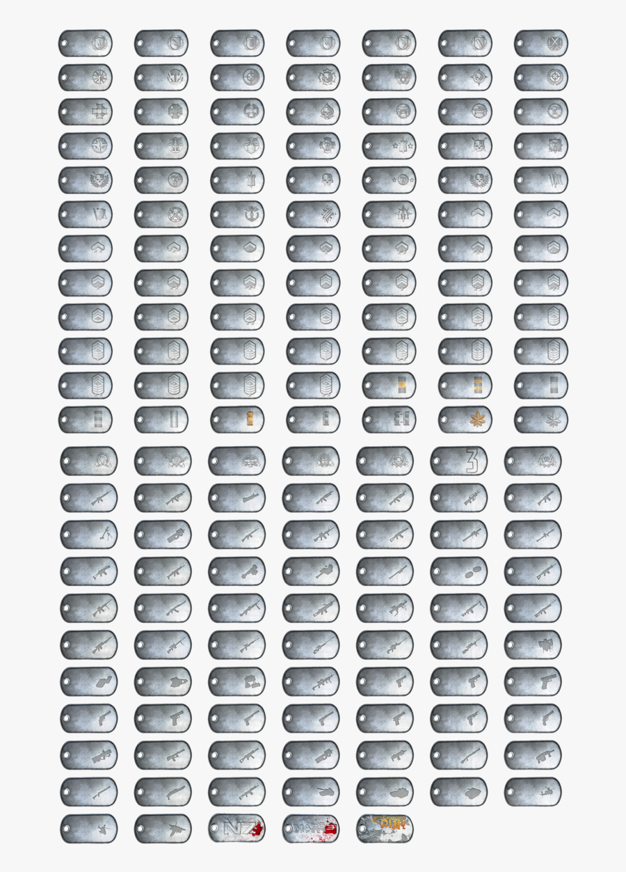 Battlefield Auto Dog Tag Part Line - Battlefield 3 All Dog Tag, Transparent Clipart