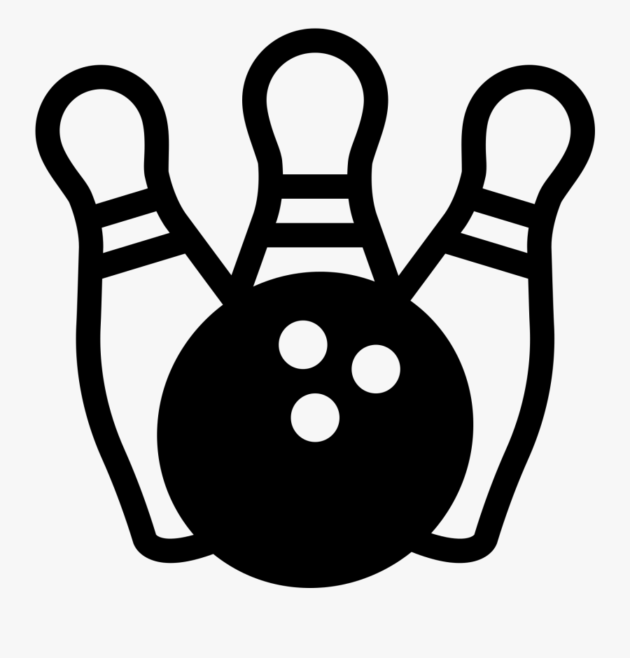 Transparent Strike Clipart - Bowling Ball Clip Art Black And White, Transparent Clipart