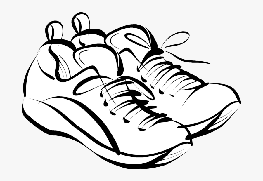 Tennis Shoes Clipart Black And White Free 4 - 4th Of July Running, Transparent Clipart