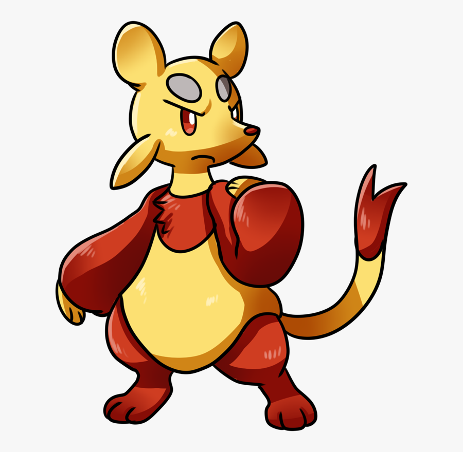 Footprints Clipart Kangaroo - Mienfoo Pokemon, Transparent Clipart