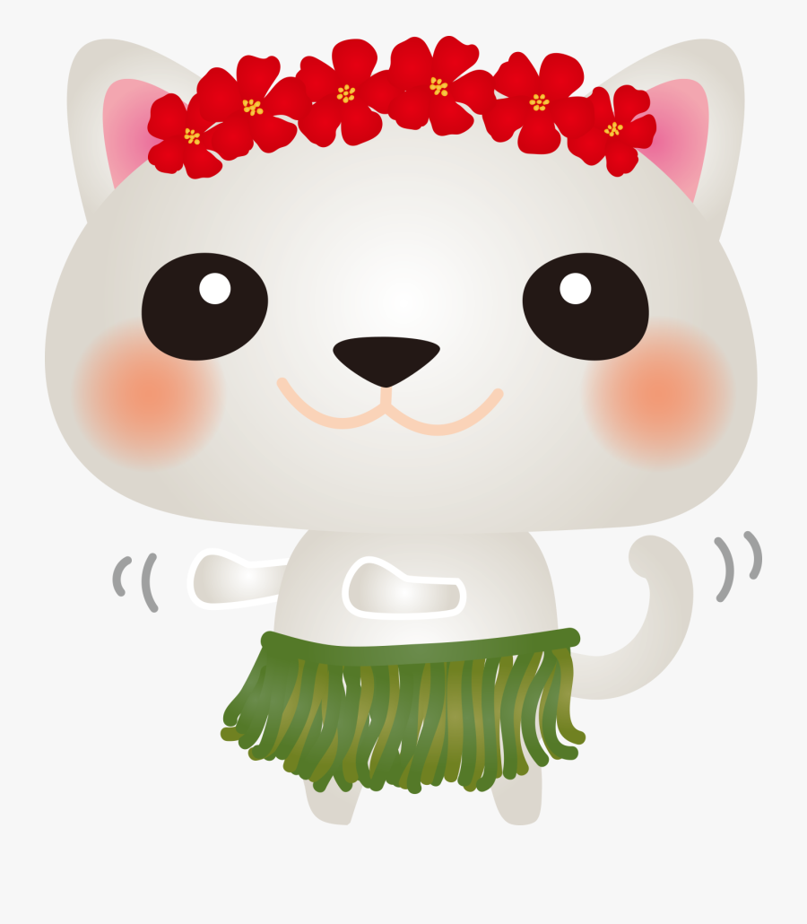 Transparent Hawaiian Shirt Clipart - ハワイ 画像 フラ 猫, Transparent Clipart