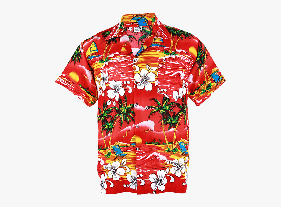 Red Hawaiian Shirt Png, Transparent Clipart