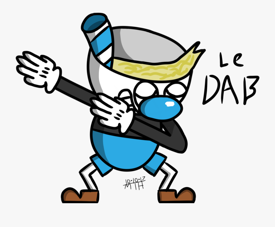 Clip Art Dabbing Clipart - Dab Cuphead, Transparent Clipart