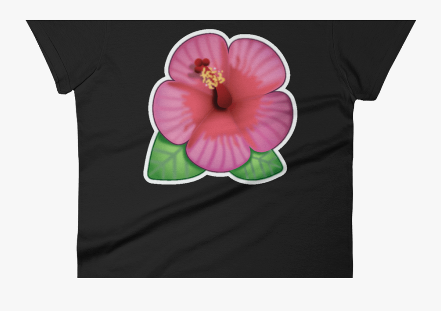 Women"s Emoji T Shirt Hibiscus Just Emoji - Hawaii Emoji Flower, Transparent Clipart