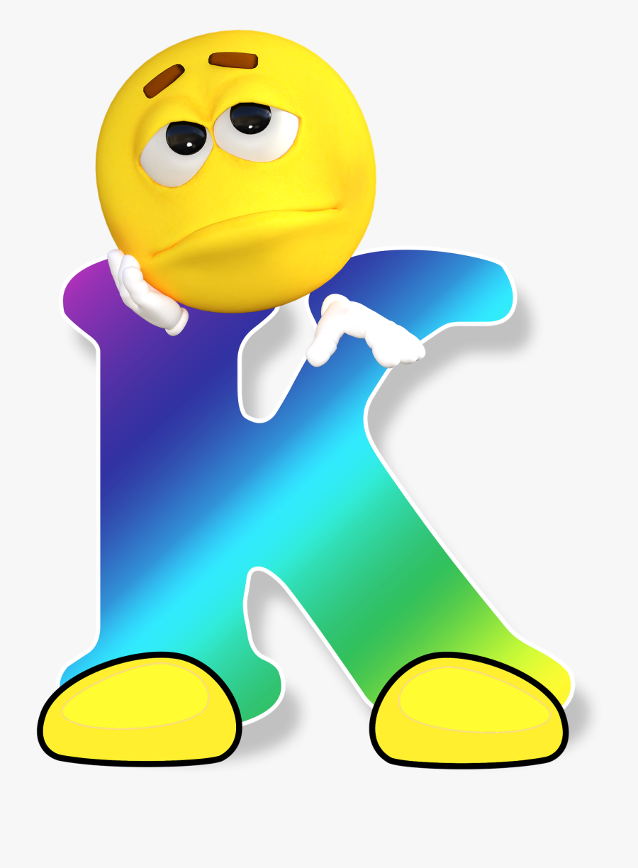 Alphabet With Smiley Faces, Transparent Clipart