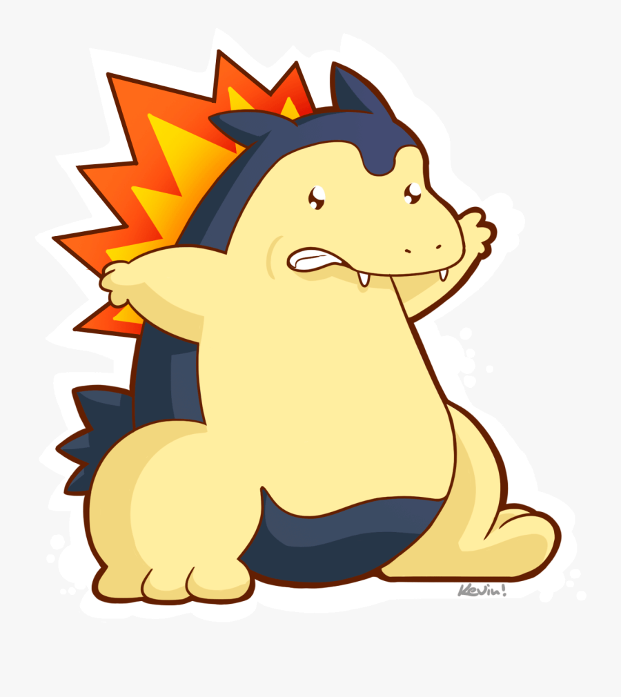 Of The Week Typhlosion By Shibuya On - Cartoon, Transparent Clipart