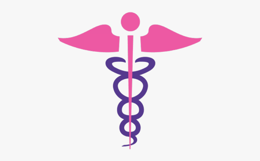Doctor Symbol Caduceus Png Transparent Images - Transparent Background Purple Caduceus, Transparent Clipart
