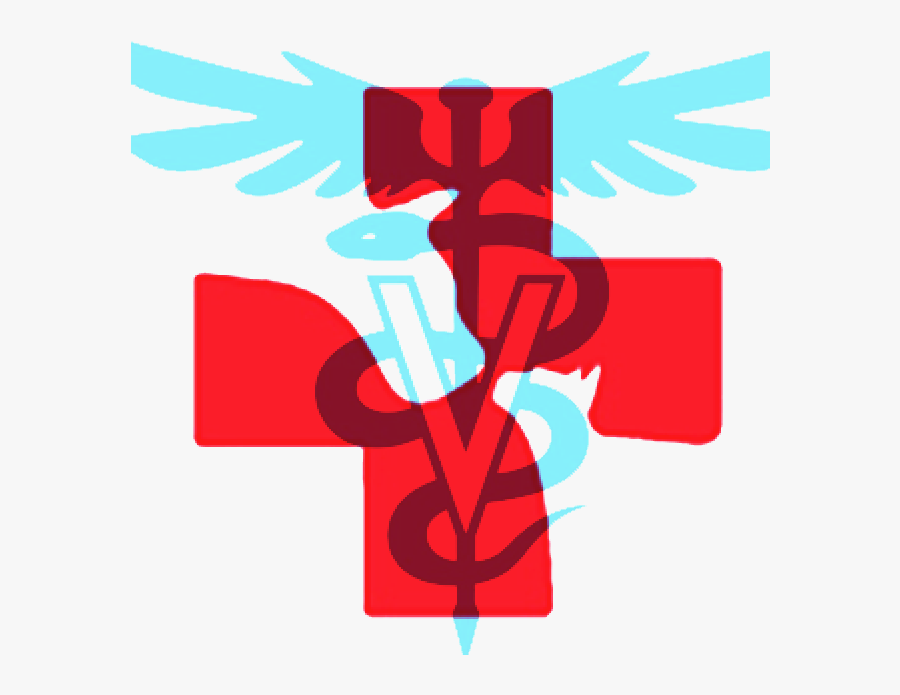 Transparent Caduceus Medical Symbol Clipart - Large Animal Vet Symbol, Transparent Clipart