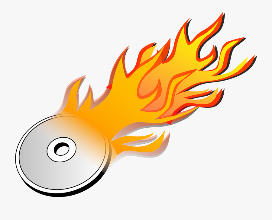 Dvd Burn Burning Free Vector Graphic On - Burning Cd Clipart, Transparent Clipart