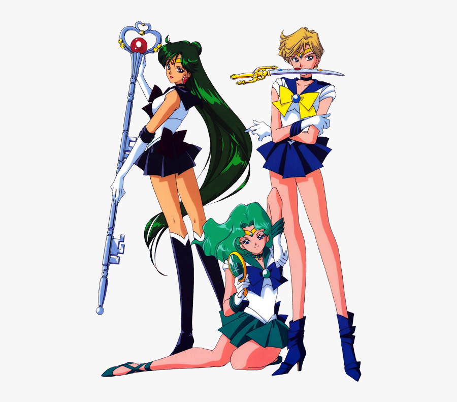 Haruka & Michiru Look Like They Have Sunburns Clipart - Sailor Pluto And Uranus, Transparent Clipart